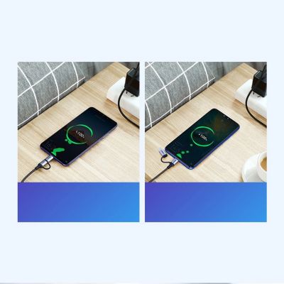 3. Ugreen cable 2in1 USB - micro USB / USB Type C cable 1m 2.4A black (30875)