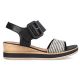22. Leather wedge sandals Remonte W RKR646