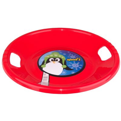 3. UFO RED PLASTIC SNOW SLED R.S.
