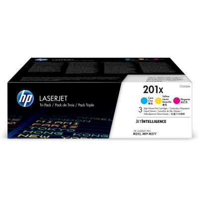 5. HP 201X 3-Pack Original LaserJet XL Toner Cartridges, Cyan/Magenta/Yellow