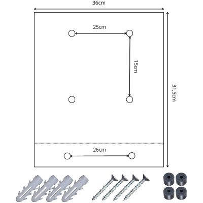 7. LETTERBOX 36X9X31.3CM 1067568 SASKA GARDEN