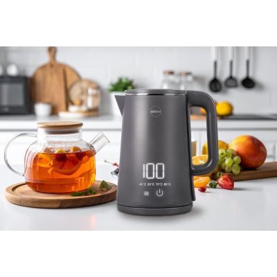 8. ELDOM CORDLESS KETTLE C515S ORRA 1.8L 2000W, GRAY, 5 PROGRAMS 45, 55, 70, 85, 100°C, KEEP TEMPERATURE