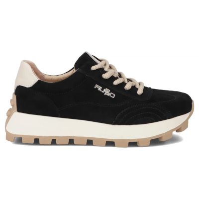 3. Leather platform sneakers black Filippo DP7498