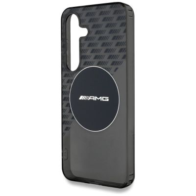 6. AMG Transparent Rhombs MagSafe Case for Samsung Galaxy S25 - Black