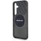 6. AMG Transparent Rhombs MagSafe Case for Samsung Galaxy S25 - Black