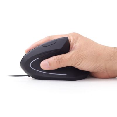 6. GEMBIRD MUS-ERGO-01 mouse (optical; 3200 DPI; black)