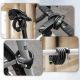 6. Rockbros 87632 bicycle lock with code, steel cable, 115 cm - black