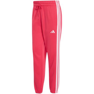 2. adidas Essentials 3-Stripes French Terry Cuffed Women’s Sweatpants, Pink KF8339