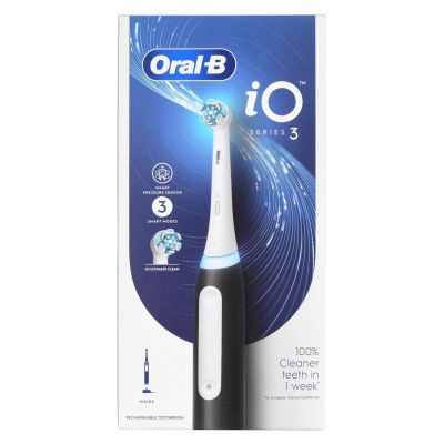 19. Braun Oral-B iO3 Matt Black Electric Toothbrush