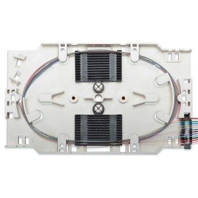 2. Digitus Fiber Optic Splice Cassette with 12 Pigtails, Pre-Assembled, LC (APC), OS2