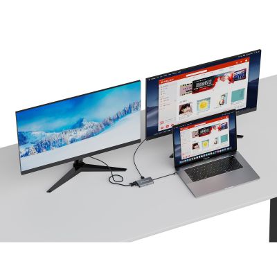 7. Conceptronic DONN21G Docking Station Wired USB 3.2 Gen 1 (3.1 Gen 1) Type-C Gray