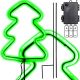 8. NEON CHRISTMAS TREE GREEN 87 LED BATTERY-OPERATED 16x91CM LUCA
