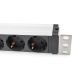 3. Digitus Power strip with aluminum profile and switch, surge protection, integrated mains filter, 5 sockets with contacts