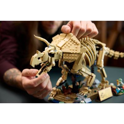 12. LEGO Jurassic World 77985 - Dinosaur Skeletons: Triceratops