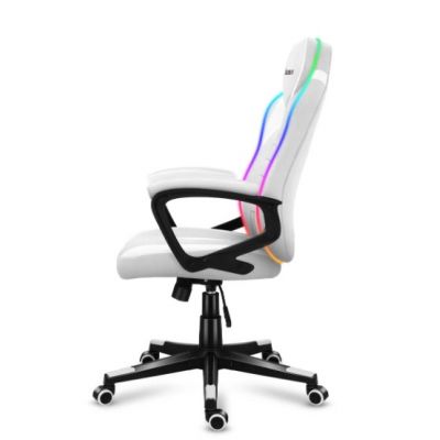 7. Huzaro Force 2.5 RGB WHITE MESH Gaming Chair