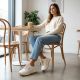 21. Leather platform sneakers, white, Filippo DP7498