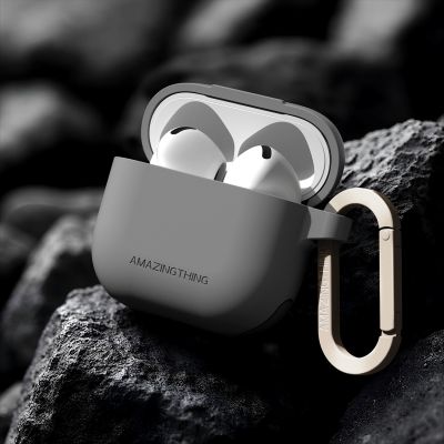4. AmazingThing Omni Case for AirPods 4 - Gray