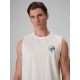 4. Men's relaxed sleeveless T-shirt with print 4F 4FRSS26TSLEM365-11S