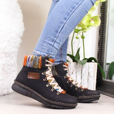 11. Rieker W 73343-0 RKR171 ankle boots