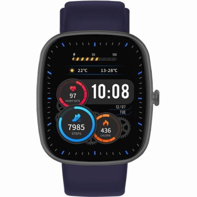3. Smartwatch Gravity Black 2 Straps GT18-9