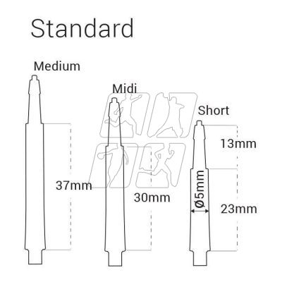 2. Harrows Clic Standard shafts HS-TNK-000013660