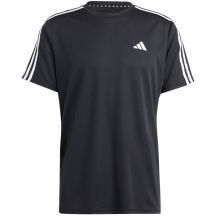 Men's adidas Train Essentials 3-Stripes Training Tee Black IB8150