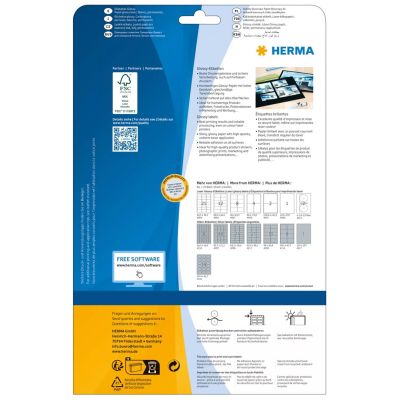 3. HERMA 4909 Printable Labels White Self-adhesive Printable Labels