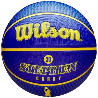 Wilson NBA Player Icon Stephen Curry ball for basket WZ4006101XB7