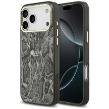 Guess Python Pattern MagSafe Case for iPhone 17 Pro Max - Black