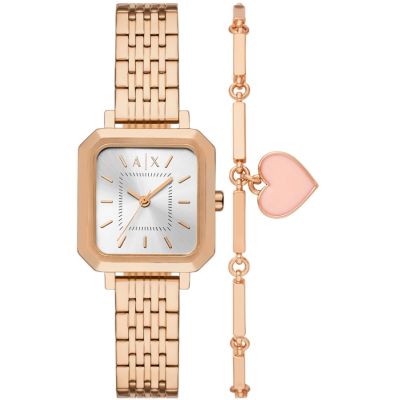 Women's Watch + Bracelet ARMANI EXCHANGE AX7164SET + BOX