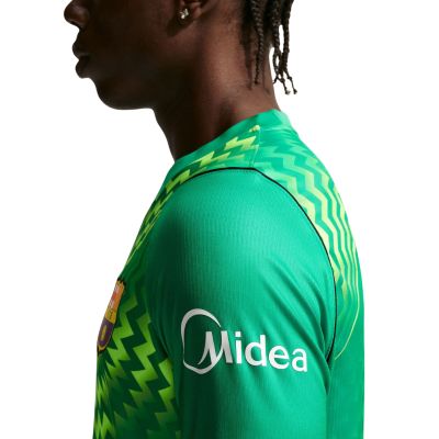 5. Nike FC Barcelona Stadium Goalkeeper2026/27 Men's Jersey Green II1997 324