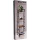 4. BLACK METAL SHELVING 4 SHELVES 29.5x23.5x106.5CM