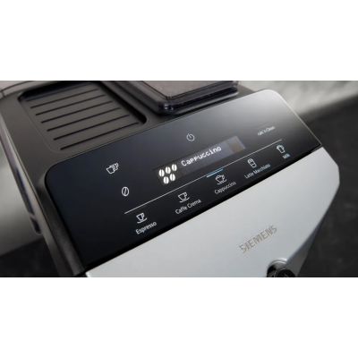 10. Siemens TF303E01 EQ300 Automatic Coffee Machine (silver; 15 bar)