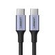 Ugreen Cable US316 90120 USB-C - USB-C PD QC FCP 100W 5A 480Mb/s 3m - gray