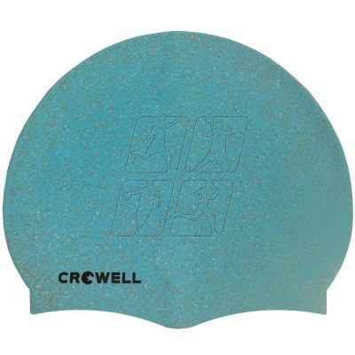 5. Silicone swimming cap Crowell Recycling Pearl light blue col.6