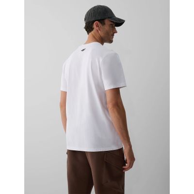 2. Men's regular printed T-shirt 4F 4FKAW26TTSHM4499-10S