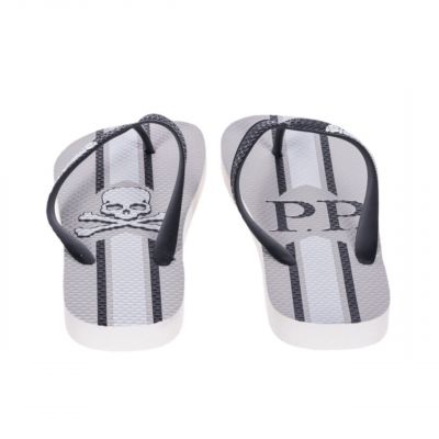 12. Philipp Plein M IMPS903 men's flip-flops