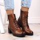 13. Potocki W WOL177B camel high heel and platform ankle boots