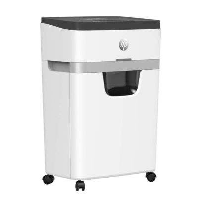 6. HP ONESHRED 12MC Shredder, micro-cut, P-5, 12 sheets, 25 l, light grey