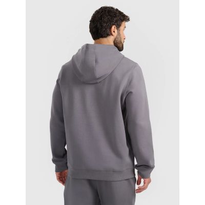 8. Men's sweatshirt with hood, open, 4F 4FRAW25TSWSM2458-23S