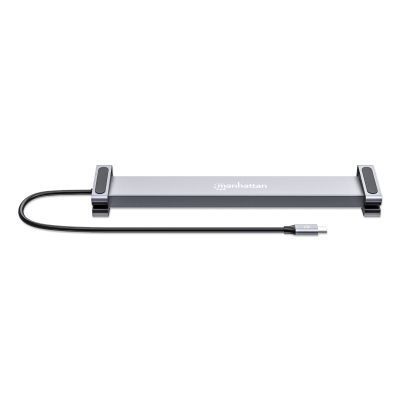 11. Manhattan 190398 Wired Docking Station USB 3.2 Gen 1 (3.1 Gen 1) Type-C Gray