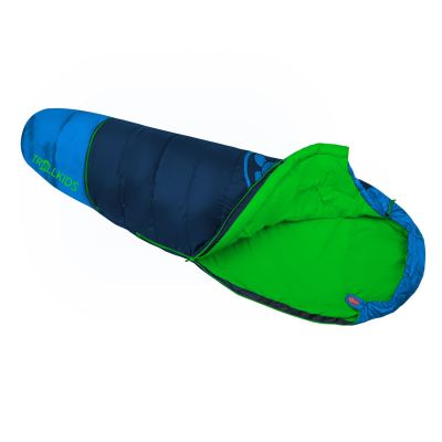 2. Trollkids Fjell Dreamer outdoor sleeping bag for children's camping tent, black (950-100)