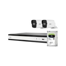 ABUS PoE-Video-Set: 2 Mini-Tube Cameras + NVR 4Ch.TVVR36402D