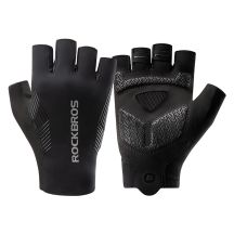 Rockbros cycling gloves spring/summer/autumn, short fingers, size: XXL - black