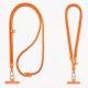 9. 150 cm adjustable neck and shoulder strap with steel plate - orange