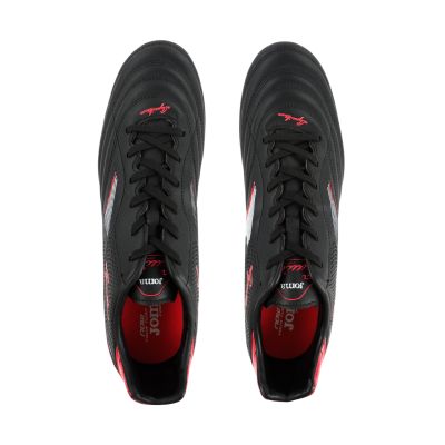 4. Joma Aquila FG football boots black and red AGUW2241