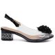 2. Black transparent sandals with a decorative heel D&A MR62-9100