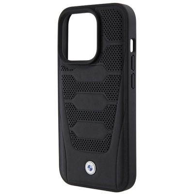 6. BMW Leather Seats Pattern case for iPhone 15 Pro Max - black