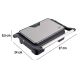 4. ELDOM CONTACT GRILL GK110 800W BLACK AND SILVER
