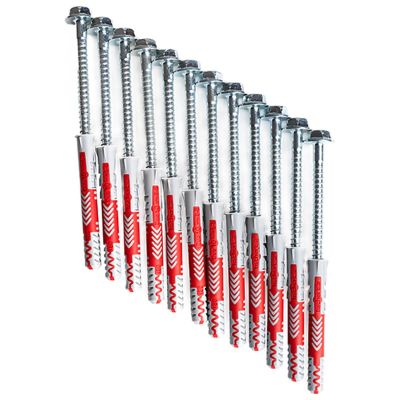 2. FISCHER 10x80 Expansion Plugs with Screws for BenchK Wall Bars, 12 pcs, BENCHK PS12